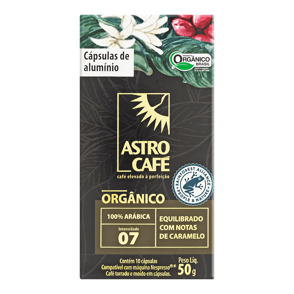 Kit Cápsulas Astro Café Orgânico 100 unidades grancoffee